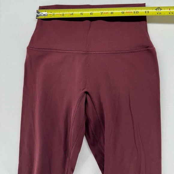 Golden Aritzia Women's Legging Burgundy Red Size 4 - Picture 4 of 6
